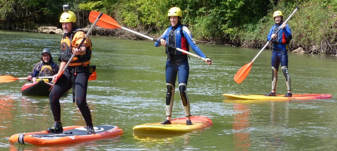 River Stand Up Paddle Boarding Cares Asturias