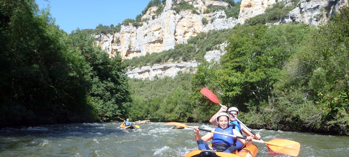 Open kayak por el Cañón del Ebro
